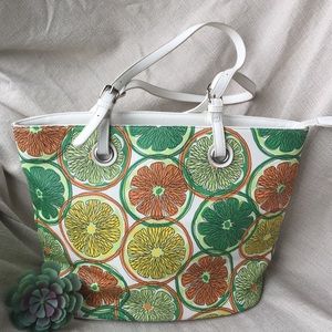 Charming Charlie Summer Citrus Tote